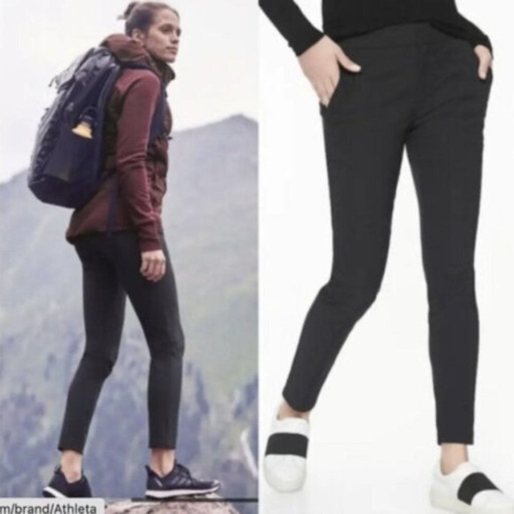 Athleta Black "Wander Stash Skinny‎ Pant"